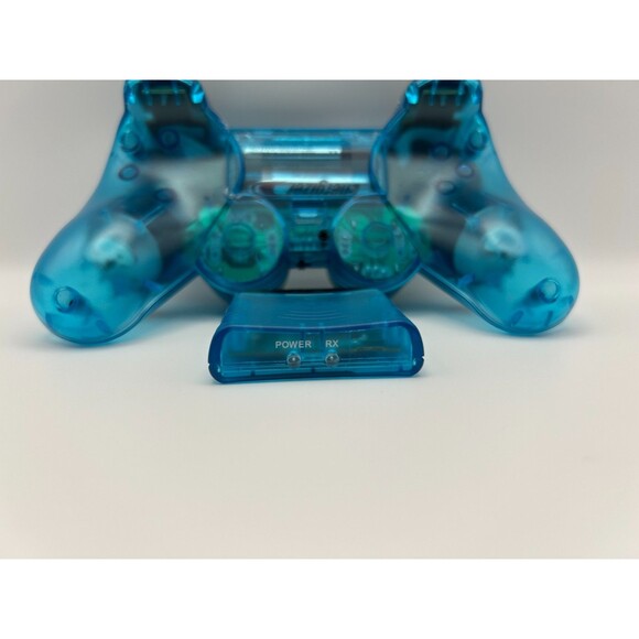 Playstation 2 Clear Blue Remote Wireless Controller - Picture 3 of 3
